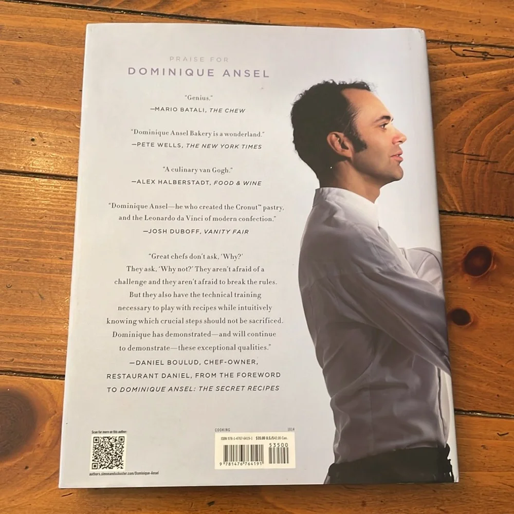 Dominique Ansel: The Secret Recipes large dessert cookbook